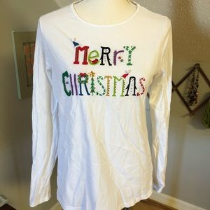 Kim Rogers Christmas blouse